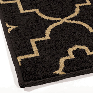 Orian Rugs Napa Garden Gate Brown Area Rug Corner Shot