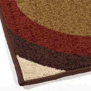 Orian Rugs Napa Sequoia Brown Area Rug Corner Shot