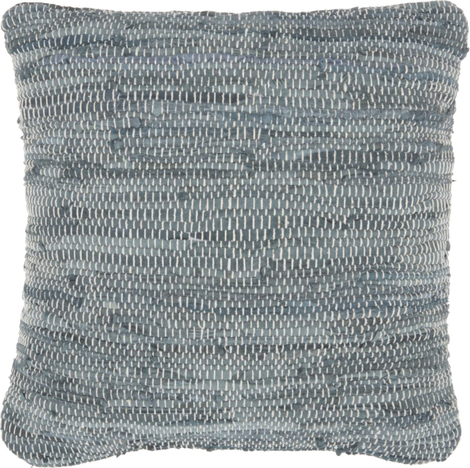 Natural Leather Hide Woven Blue by Nourison main image