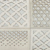 Nourison Natural Leather Hide Laser Cut Tiles Celadon by Mina Victory 