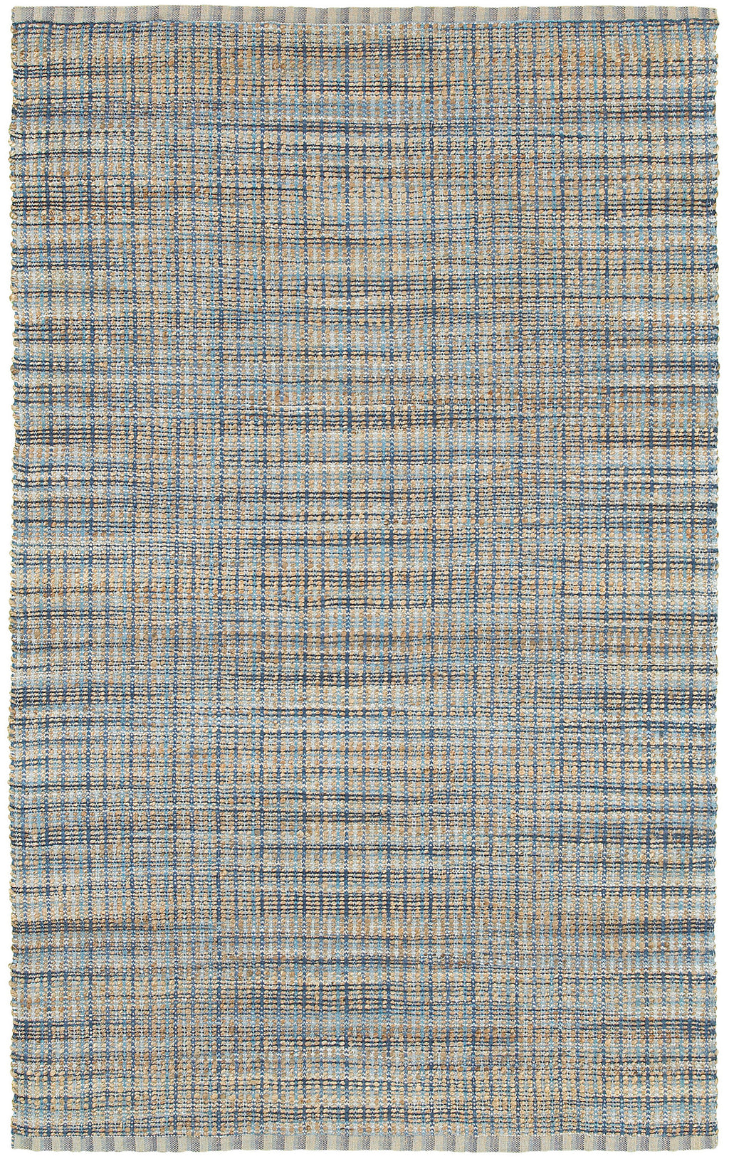 LR Resources Natural Fiber 03305 Navy Hand Woven Area Rug 5' X 7'9''