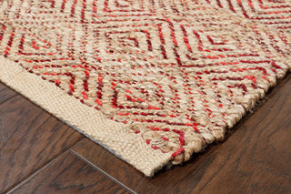 LR Resources Natural Fiber 3310 Burgundy Area Rug Alternate Image