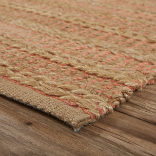 LR Resources Natural Fiber 3316 Fusion Coral Area Rug Alternate Image