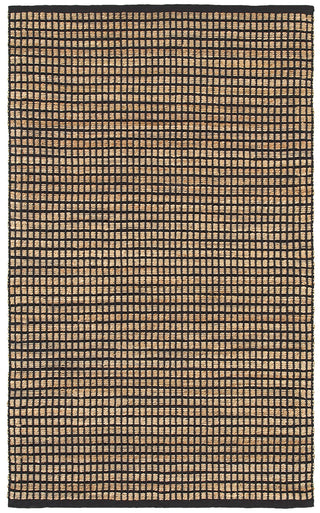 LR Resources Natural Fiber 03319 Black Hand Woven Area Rug 9'2'' X 12'6''