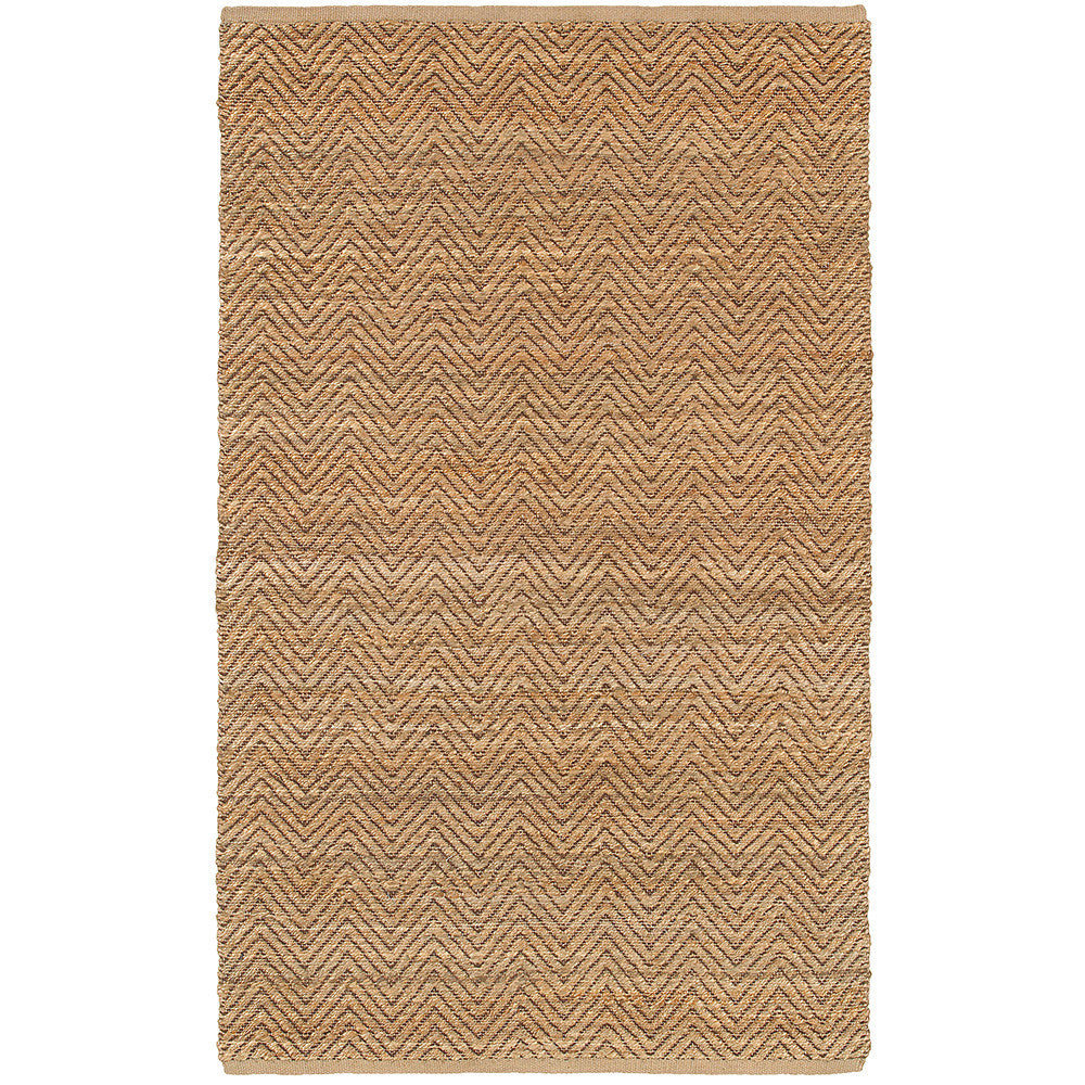 LR Resources Natural Fiber 03321 Brown Hand Woven Area Rug 5' X 7'9''
