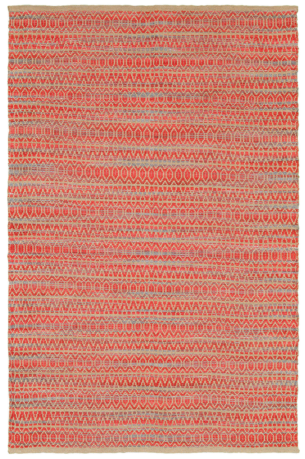 LR Resources Natural Fiber 03331 Red Hand Woven Area Rug 9'2'' X 12'6''