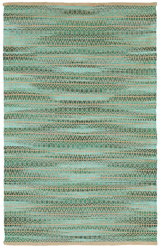 LR Resources Natural Fiber 03332 Green Area Rug 5' X 7'9''