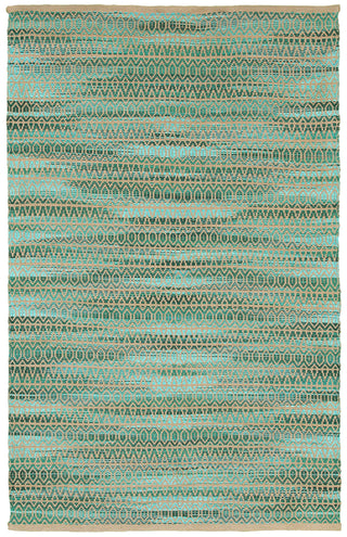 LR Resources Natural Fiber 03332 Green Hand Woven Area Rug 5' X 7'9''
