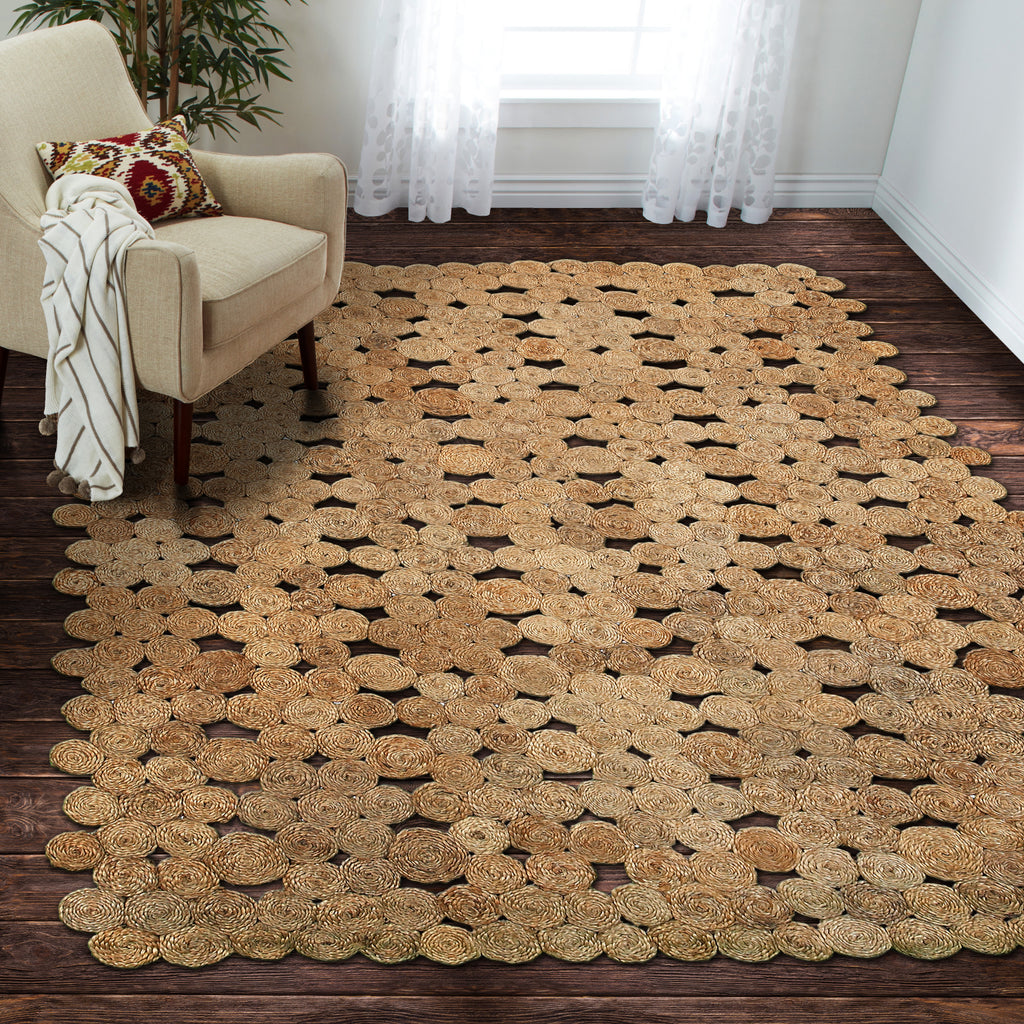 LR Resources Natural Jute 12026 Area Rug Lifestyle Image Feature