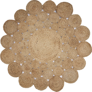 LR Resources Natural Jute 12030 Area Rug 4' Round Image