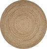 LR Resources Natural Jute 50136 Area Rug Round Image