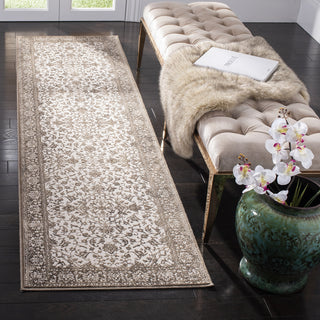 Safavieh Noble 600 NBL659 Brown/Creme Area Rug Room Scene Feature