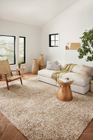 Loloi II Neda NED-02 Ivory / Sand Area Rug Lifestyle Image Feature