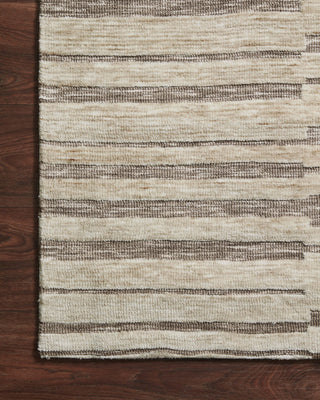 Loloi II Neda NED-06 Natural / Taupe Area Rug Corner Image