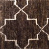 Chandra Nesco NES-32702 Dark Brown Area Rug Close Up