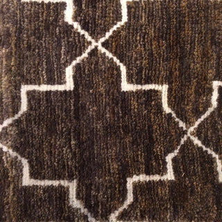 Chandra Nesco NES-32702 Dark Brown Area Rug Close Up