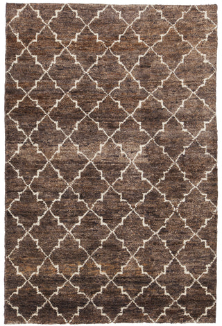 Chandra Nesco NES-32702 Dark Brown Area Rug main image