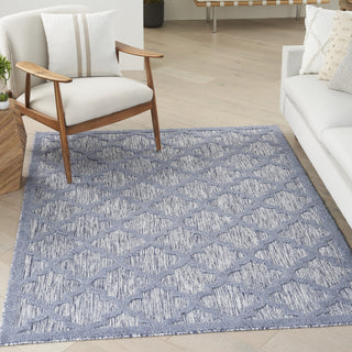 Nourison Easy Care NES01 Denim Blue Area Rug Main Image