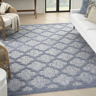 Nourison Easy Care NES01 Denim Blue Area Rug Main Image