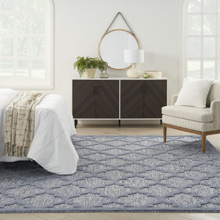 Nourison Easy Care NES01 Denim Blue Area Rug Main Image