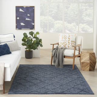 Nourison Easy Care NES01 Navy Blue Area Rug Main Image