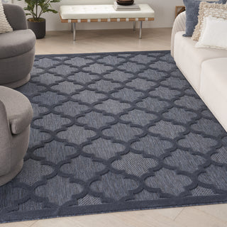 Nourison Easy Care NES01 Navy Blue Area Rug Main Image