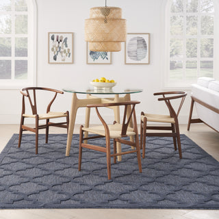 Nourison Easy Care NES01 Navy Blue Area Rug Main Image