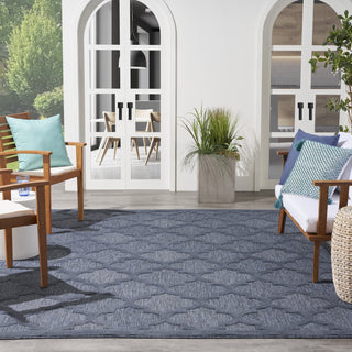 Nourison Easy Care NES01 Navy Blue Area Rug Main Image