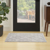 Nourison Easy Care NES01 Silver Grey Area Rug Room Image