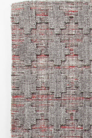 Chandra Netix NET-33201 Red/Grey Area Rug Close Up