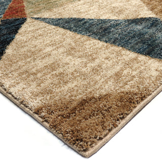 Orian Rugs New Horizons Glass Pane Multi Area Rug Corner Shot