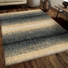 Orian Rugs New Horizons Fading Blue Lines Area Rug Room Scene