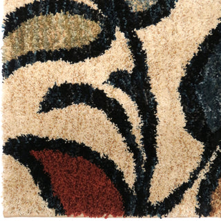 Orian Rugs New Horizons Leaves Akimbo Multi Area Rug Close Up