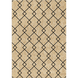 Orian Rugs New Horizons Double Crossed Beige Area Rug main image