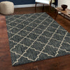 Orian Rugs New Horizons Looking Glass Blue Area Rug Room Scene Feature