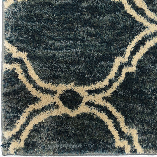 Orian Rugs New Horizons Parisian Tiers Dark Blue Area Rug Close Up