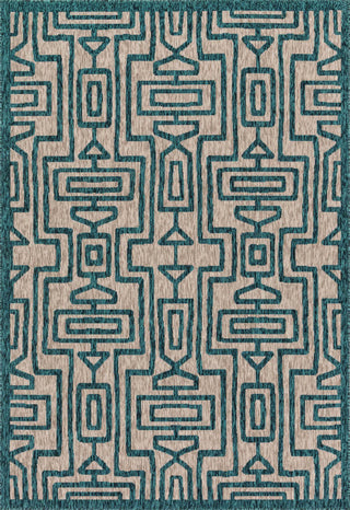 Loloi Newport NP-09 Grey / Teal Area Rug main image