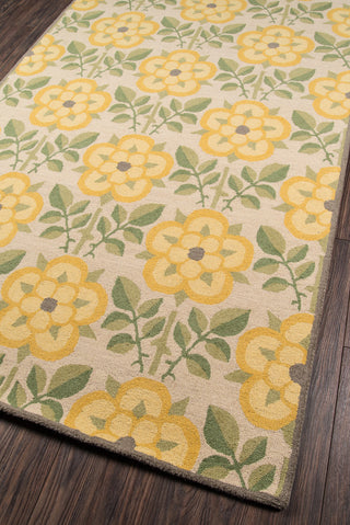 Momeni Newport NP-07 Yellow Area Rug Detail Shot