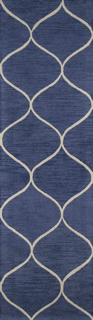 Momeni Newport NP-10 Blue Area Rug Closeup