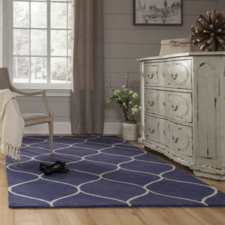 Momeni Newport NP-10 Blue Area Rug Room Scene Feature