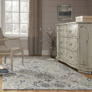 Momeni Newport NP-12 Blue Area Rug Room Scene Feature