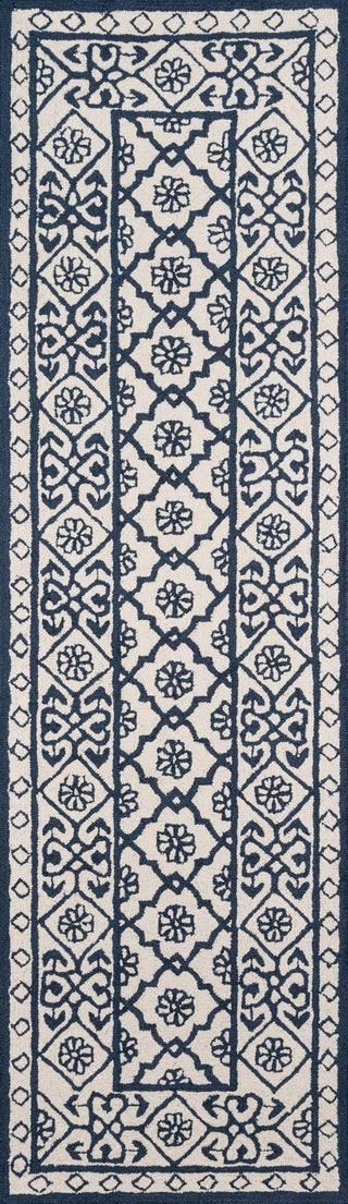 Momeni Newport NP-17 Blue Area Rug Closeup