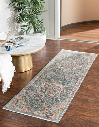 Unique Loom Newport T-NWPT1 Blue Area Rug Runner Lifestyle Image