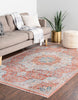 Unique Loom Newport T-NWPT1 Red Area Rug Rectangle Lifestyle Image