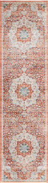 Unique Loom Newport T-NWPT1 Red Area Rug Runner Top-down Image