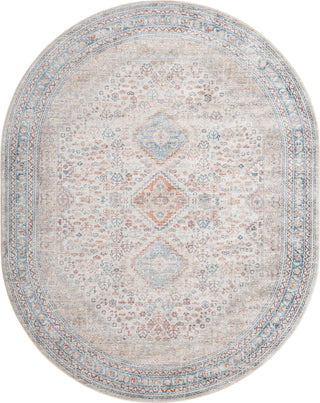 Unique Loom Newport T-NWPT2 Multi Area Rug Oval Top-down Image