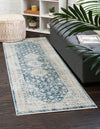 Unique Loom Newport T-NWPT2 Navy Blue Area Rug Runner Lifestyle Image