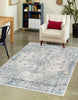 Unique Loom Newport T-NWPT4 Gray Area Rug Rectangle Lifestyle Image