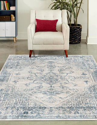 Unique Loom Newport T-NWPT4 Gray Area Rug Rectangle Lifestyle Image