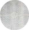 Unique Loom Newport T-NWPT5 Gray Area Rug Round Top-down Image